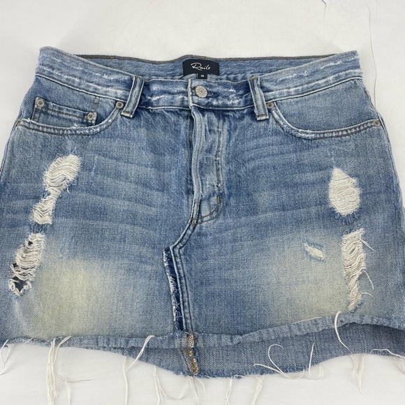 Rails Denim distressed mini skirt size 28 medium - Picture 1 of 3